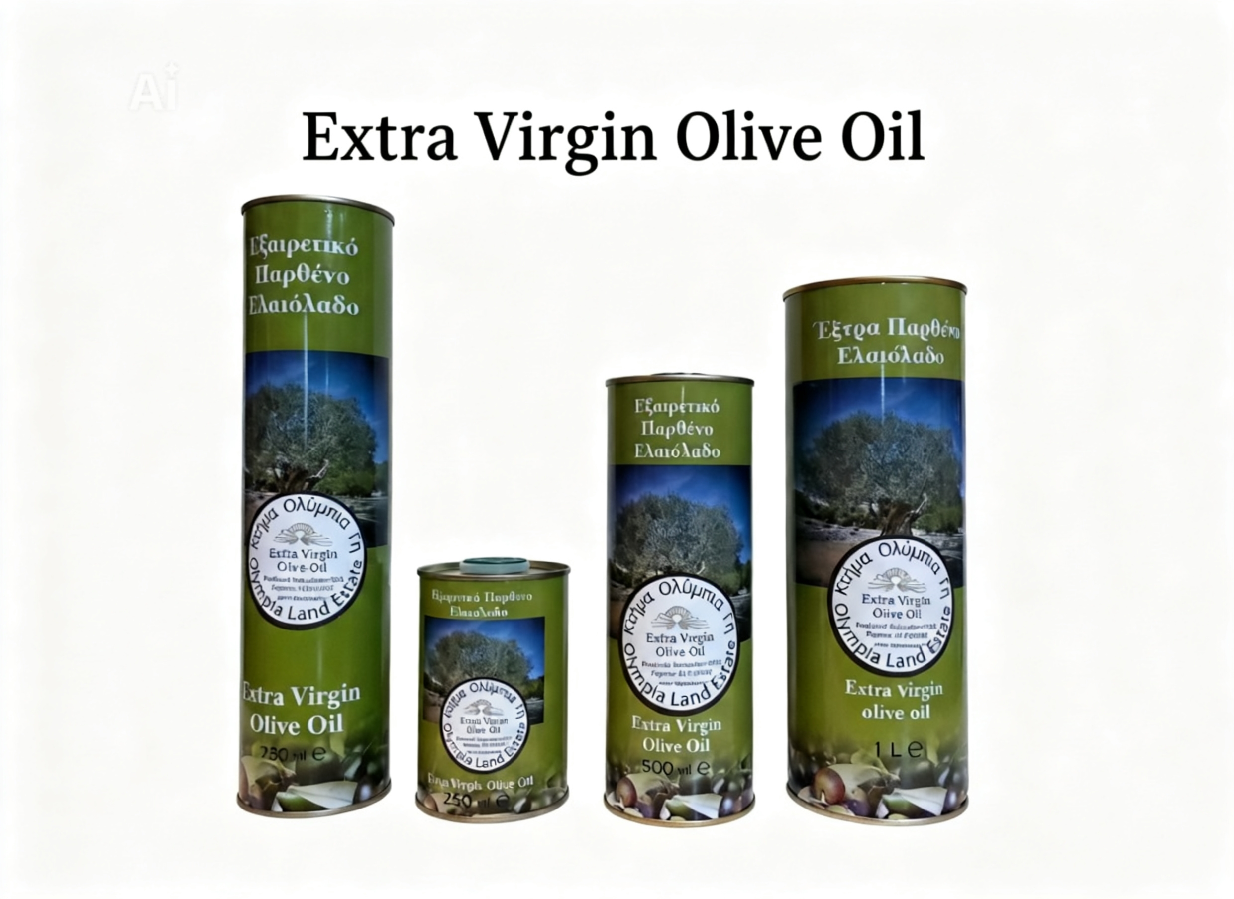 Εξαιρετικό Παρθένο Ελαιόλαδο - Κτήμα Ολύμπια Γη.